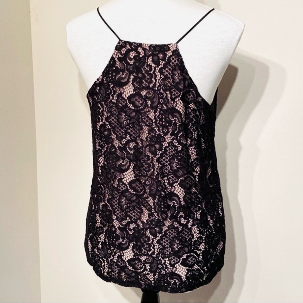 Black Lace Camisole Top - Ann Taylor LOFT-XL - Picture 2 of 7